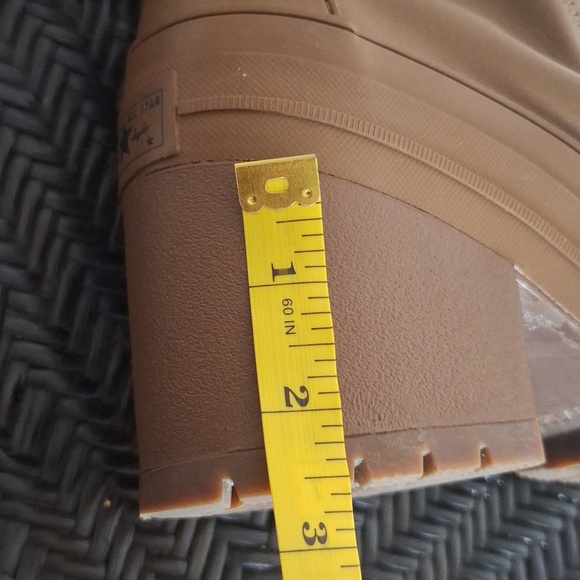 Converse GR 82 XX hi boot shoe wedge sneaker clove brown combat Women Sz 8 - Picture 10 of 12